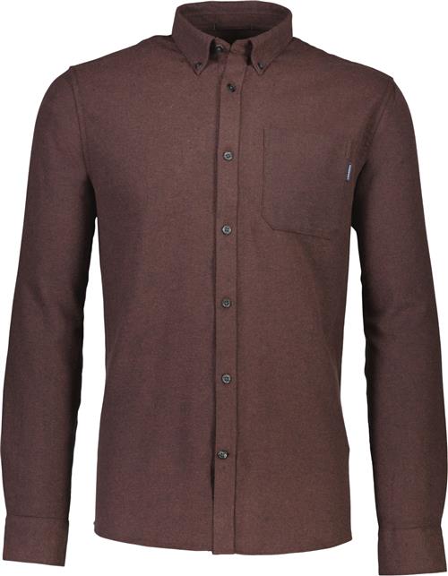 Se Lindbergh Brushed Twill Shirt L/S Mand Rød Langærmede Skjorter Str L - Bomuld hos Magasin ved Magasin