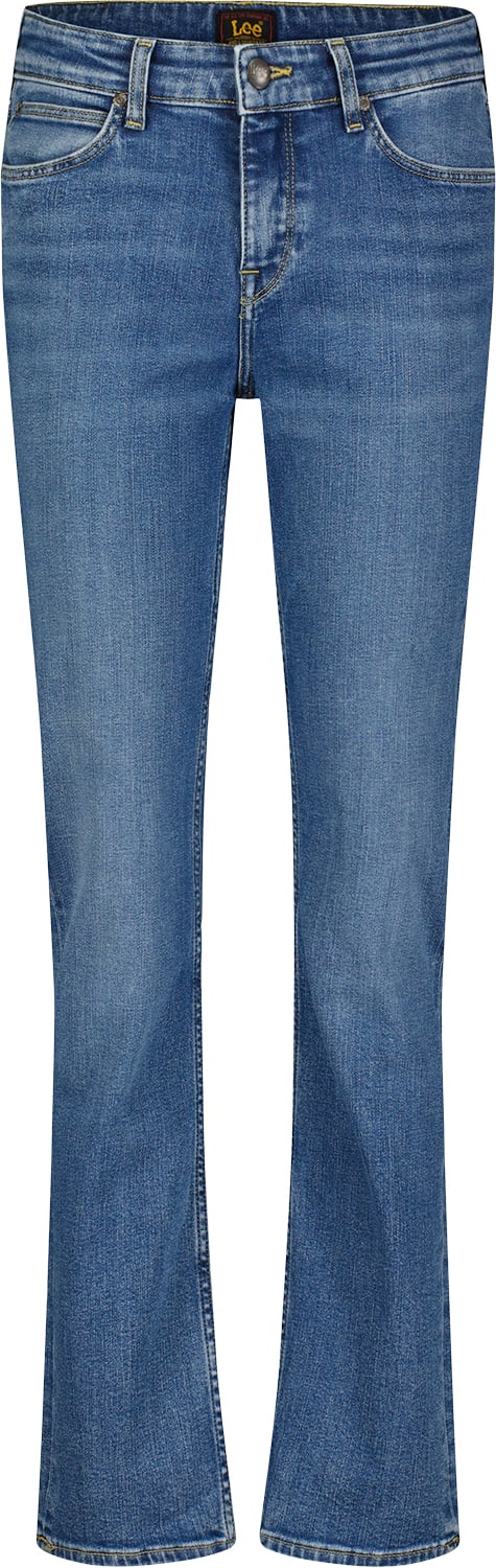 Lee Marion Straight Kvinde Blå Jeans Straight Fit Str 27/31 - hos Magasin