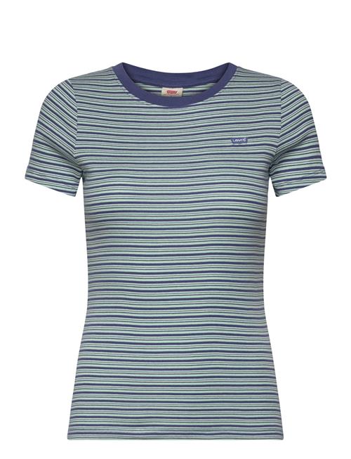 Se LEVI´S Women Ss Rib Baby Tee Epic Stripe Co LEVI´S Women Blue ved Booztlet