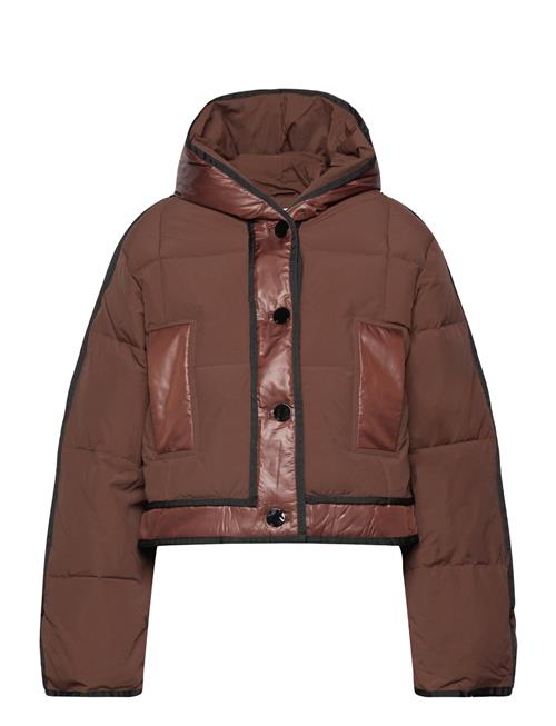 Ganni Mix Puffer Ganni Brown