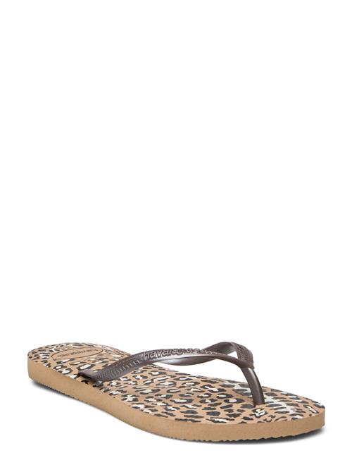 Hav. Slim Animals Havaianas Brown