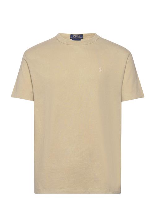 Se Polo Ralph Lauren Classic Fit Jersey Crewneck T-Shirt Polo Ralph Lauren Beige ved Booztlet