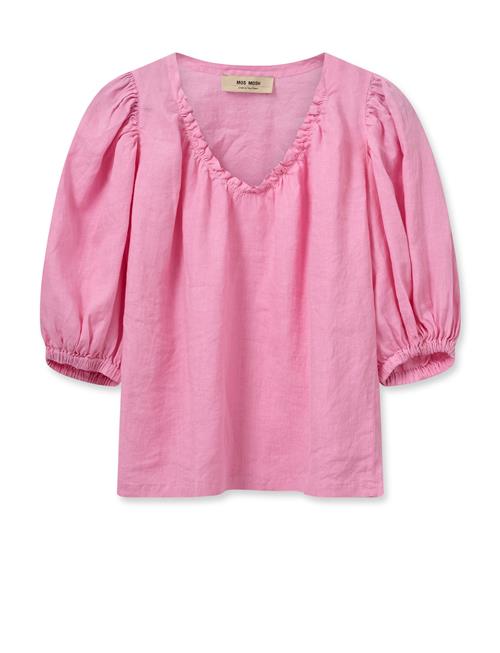 Se MOS MOSH Mmtaissa Linen Blouse MOS MOSH Pink ved Booztlet