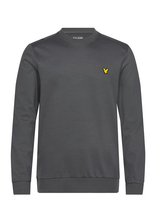 Se Lyle & Scott Sport Crew Neck Fly Fleece Lyle & Scott Sport Grey ved Booztlet