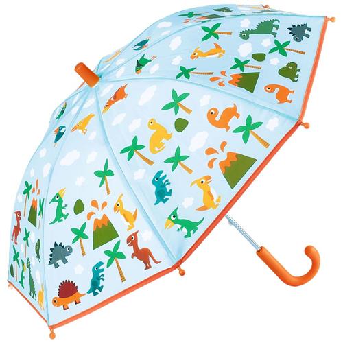 Se Djeco Mønstret Paraply Med Dinosauruser Blå | Orange | 0-3 ved Babyshop