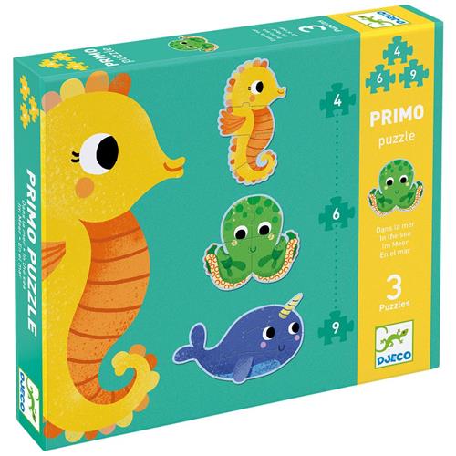 Se Djeco In the Sea Puslespil | Gul | 2-3 ved Babyshop