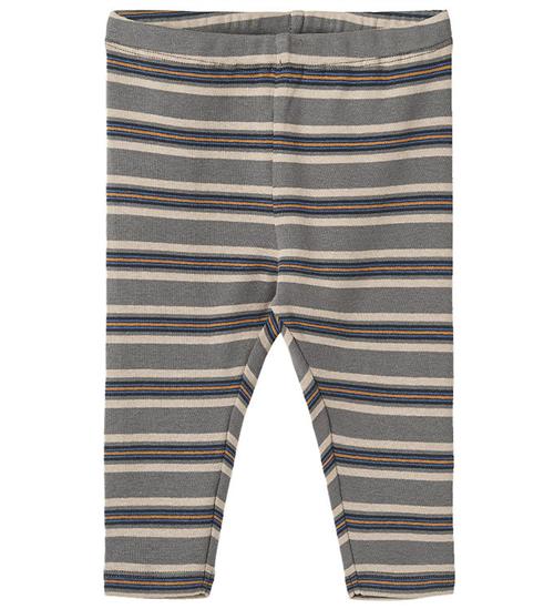 Se Wheat Leggings - Silas - Stormy Blue Stripe ved KidsWorld