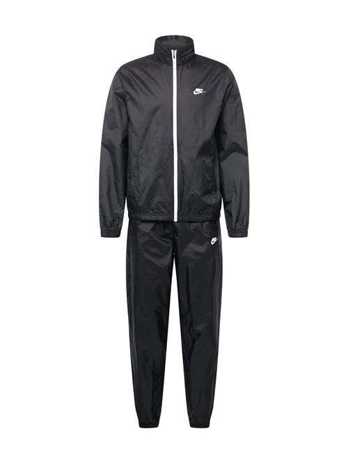 Nike Sportswear Joggingdragt 'Club Linded'  sort / hvid