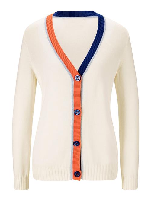 Se heine Cardigan  ecru / navy / orange ved About You