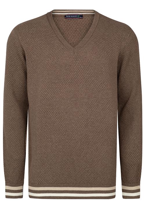 Felix Hardy Pullover  beige / brun / uldhvid