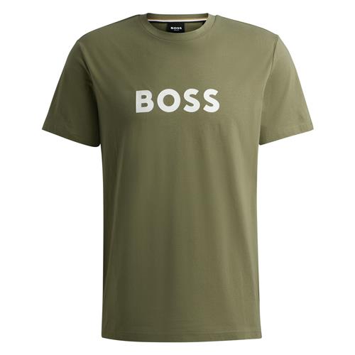 Se BOSS Bluser & t-shirts  khaki / hvid ved About You