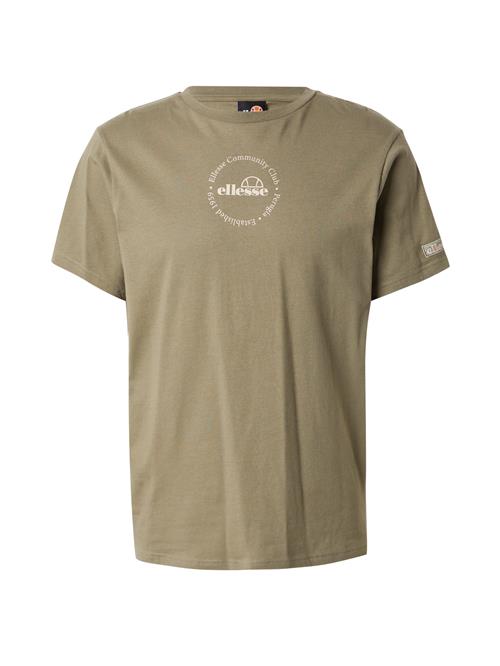 Se ELLESSE Bluser & t-shirts 'Monaco'  khaki / hvid ved About You