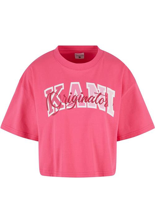 Karl Kani Shirts 'Serif Originator'  pink / rød / hvid