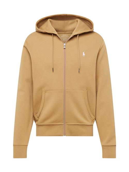 Polo Ralph Lauren Sweatjakke  cappuccino / hvid