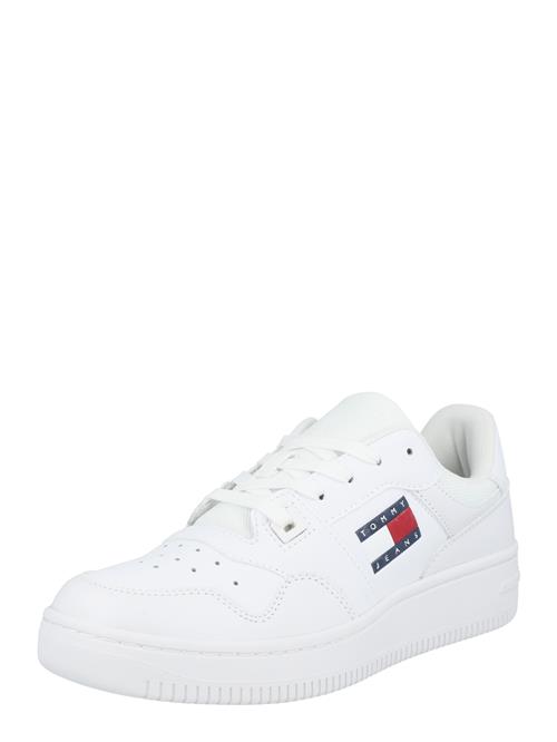 Se Tommy Jeans Sneaker low 'Retro Basket Ess Meg 3A3'  marin / rød / hvid ved About You