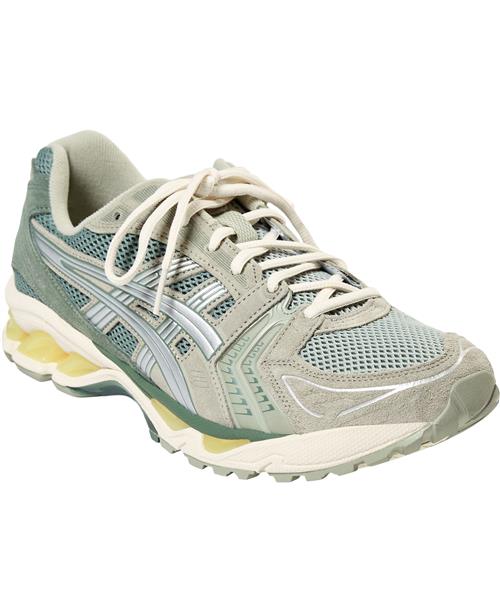 Se Asics Gelkayano 14 Mand Olive Grey/pure Silver Sneakers Str 42 - hos Magasin ved Magasin