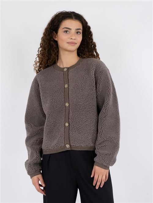 Neo Noir Limo Fluffy Knit Cardigan Kvinde Iron Sweaters Str 42 - hos Magasin