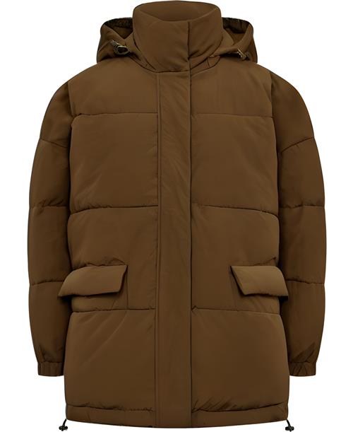 Magasin du Nord Collection Magasin Enya 2 GRS Water Repellent Puffer Jacket Kvinde Tobacco Brown Dunjakker Str XS Nylon