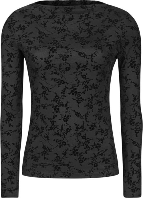 Soft Rebels Srtalula Boatneck Top Kvinde Black Langærmede Bluser Str S - hos Magasin