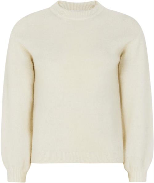 Se Soft Rebels Srallison Knit Kvinde Arctic Wolf Langærmede Bluser Regular Fit Str XL - hos Magasin ved Magasin