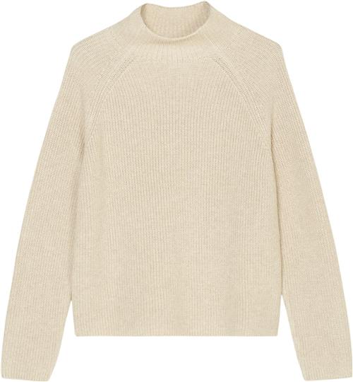 Se Marc O’Polo Pullover, Longsleeve, Standup Coll Kvinde Sandy Melange Sweaters Str S - hos Magasin ved Magasin