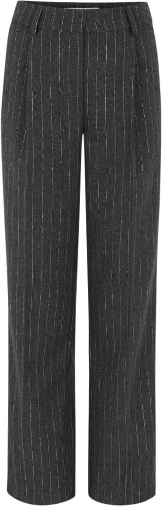 Se Soft Rebels Sremery Loose Pant Kvinde Dark Grey Melange Bukser Str XS - Uld hos Magasin ved Magasin