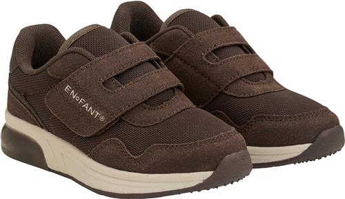 Se ENFANT Sneakers Velcro w. Lights Chocolate Brown Støvler Str 29 - Gummi hos Magasin ved Magasin