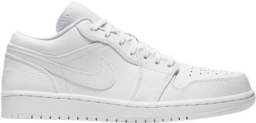 Nike Air Jordan 1 Low Sneakers Mand Hvid Sneakers Str 48.5 - Læder hos Magasin