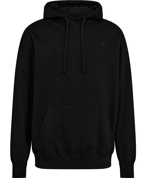 Wood Wood Cass Tirewall Hoodie Gots Mand Black Hoodies Str M - hos Magasin