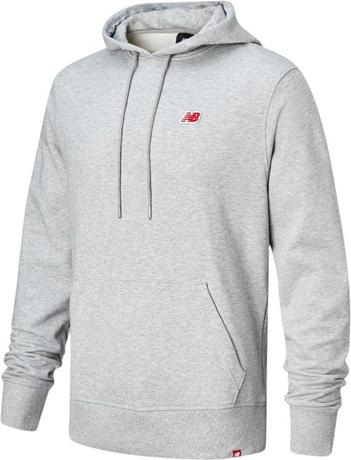 Se New Balance Small Pack Hoodie Mand Grey Hoodies Str XL - Bomuld hos Magasin ved Magasin