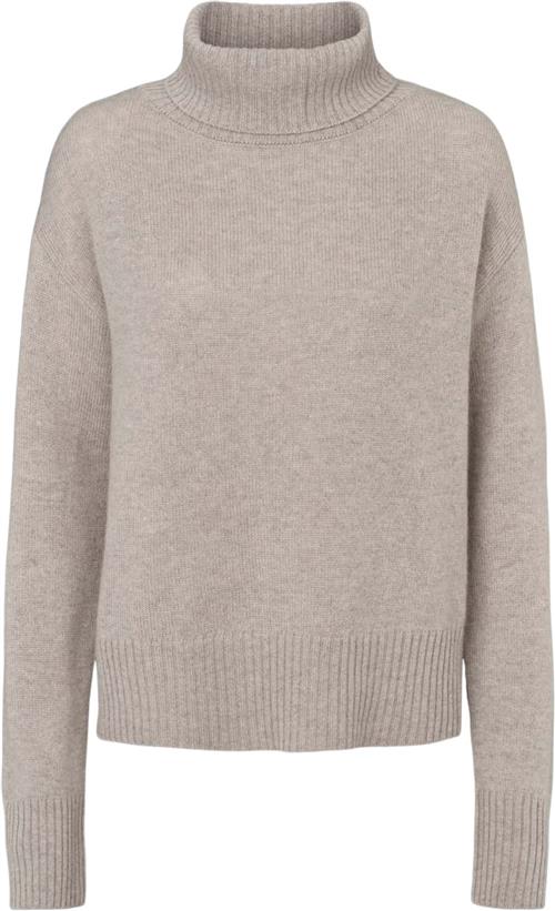 O'TAY Merle Jumper Kvinde Flint Rullekraver Str L - Cashmere hos Magasin