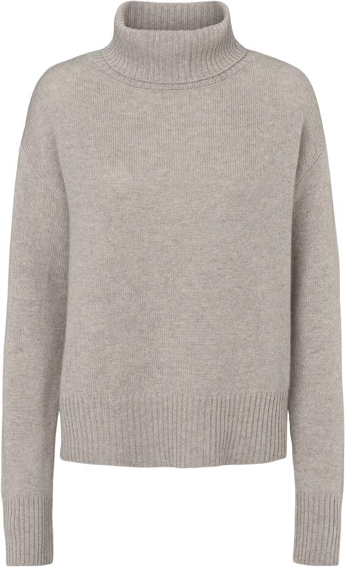 Se O'TAY Merle Jumper Kvinde Flint Rullekraver Str M - Cashmere hos Magasin ved Magasin