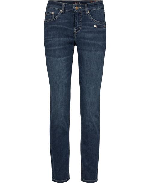 Se MAC Jeans Rich Slim Kvinde Blue Grey Wash Skinny Jeans Str W38 / L32 - hos Magasin ved Magasin