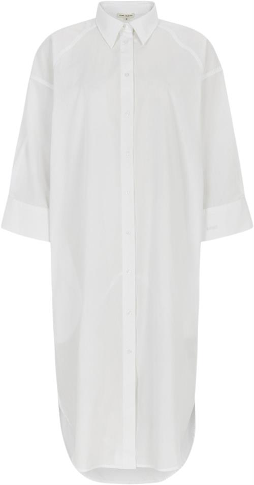 esmé studios Escalla Shirt Dress Kvinde White Midi Kjoler Str XS - Bomuld hos Magasin