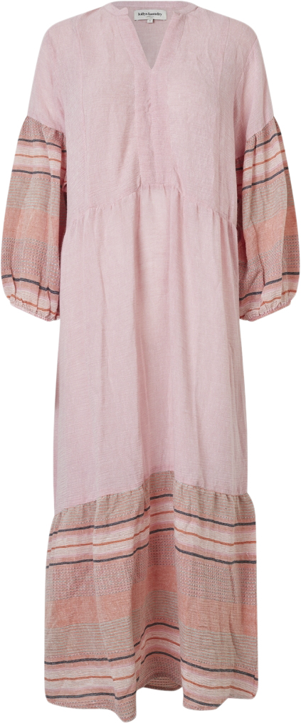 Lollys Laundry Marniell Maxi Dress LS Kvinde Dusty Rose Maxi Kjoler Str S - hos Magasin