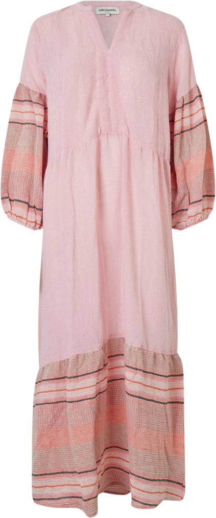 Lollys Laundry Marniell Maxi Dress LS Kvinde Dusty Rose Maxi Kjoler Str M - hos Magasin