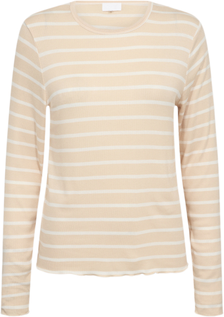 Levete room Lrika 25 Kvinde L330c - Apricot Ice Combi Langærmede T-shirts Str S - hos Magasin