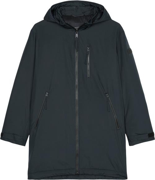 Marc O’Polo Jacket, Clean Padded, Parka Kvinde Dark Navy Parkaer Str L - hos Magasin