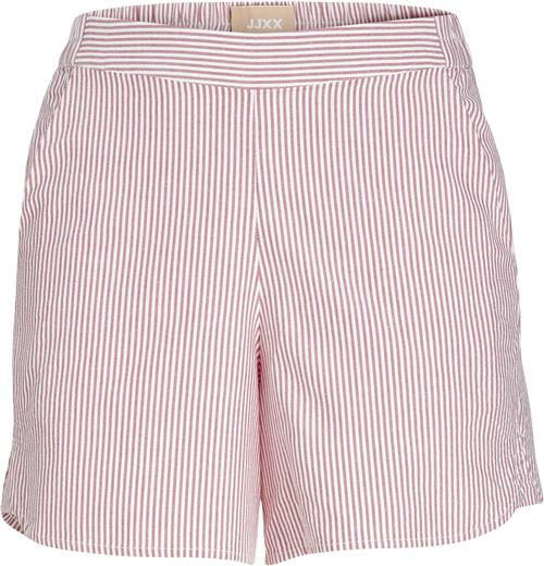 JJXX Jxsiva Oxford Shorts WVN Kvinde Fiery Red/stripes Casual Shorts Str S - hos Magasin