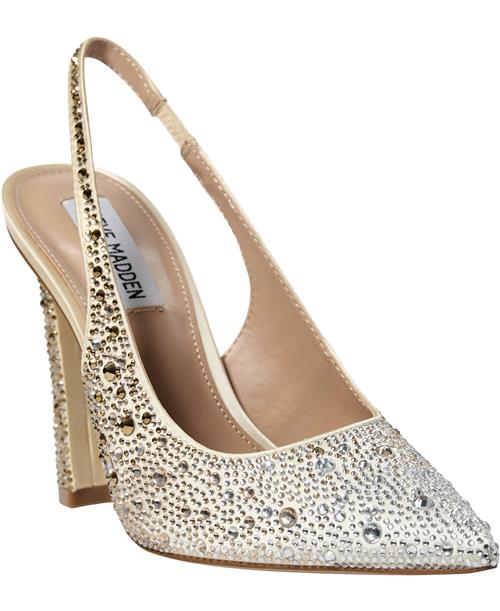 Se Steve Madden Feter Slingback Kvinde Gold Multi Slingbacks Str 41 - hos Magasin ved Magasin