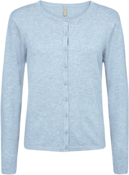 Se soyaconcept Scdollie 446 Cardigan Lyseblå Kvinde 96040 Lyseblå Cardigans Str S - Nylon hos Magasin ved Magasin