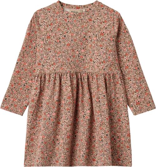 Wheat Jersey Kjole Sessa Str 122/7y - Rose Flower Meadow Kjoler Bomuld hos Magasin