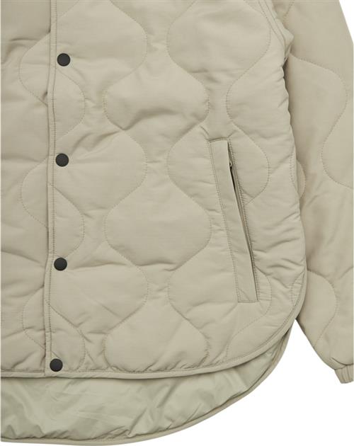 Woodbird Wbmaze Quilt Jacket Kvinde Stone Overgangsjakker Str L - hos Magasin