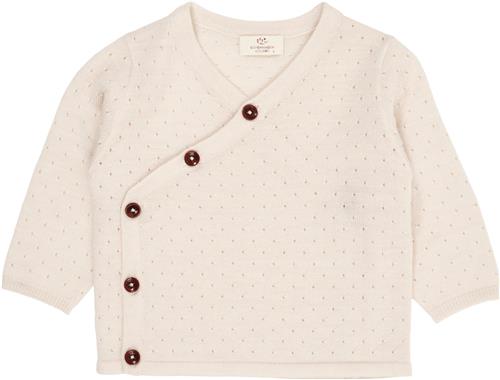 Copenhagen Colors Merino Crossover Cardigan W. Hole Pattern Str 56 Merino - Cream Cardigans hos Magasin