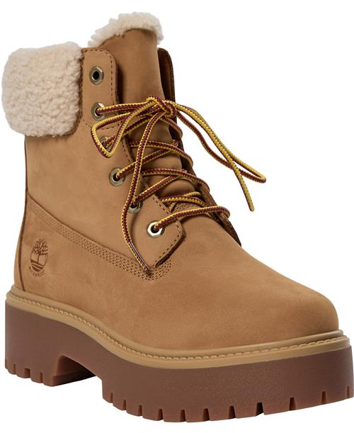 TIMBERLAND Stone Street MID Warm Lined Waterpr Kvinde Wheat Nubuck Vinterstøvler Str 40 - hos Magasin