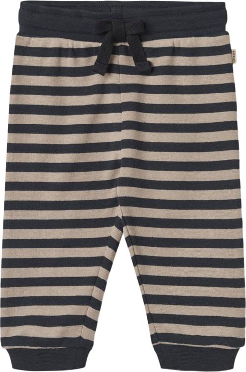 Se Wheat Sweatbukser Leo Str 80/12m - Navy Stripe Bukser Bomuld hos Magasin ved Magasin