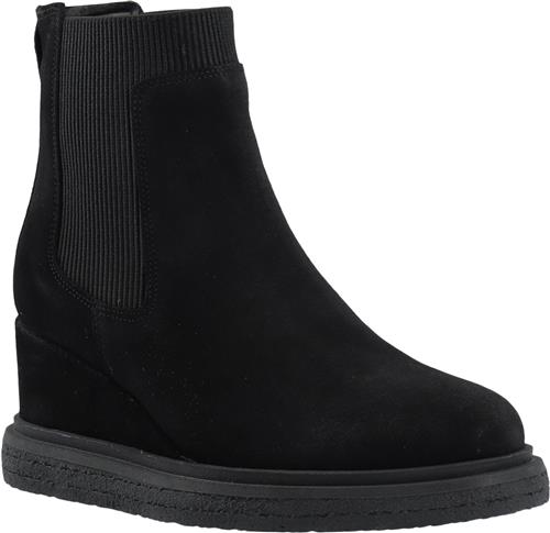 Se Cashott Casanja Chelsea Boot Suede Kvinde Black Chelsea Boots Str 36 - hos Magasin ved Magasin