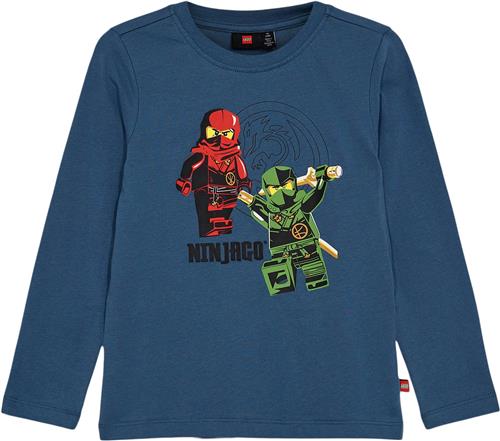 Se LEGO kidswear/LEGO børnetøj Lwtano 607 T-shirt L/S Str 134 cm - Middle Blue Bluser hos Magasin ved Magasin