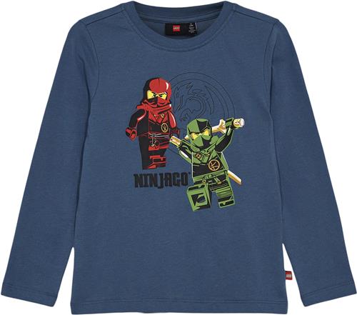 LEGO kidswear/LEGO børnetøj Lwtano 607 T-shirt L/S Str 116 cm - Middle Blue Bluser hos Magasin