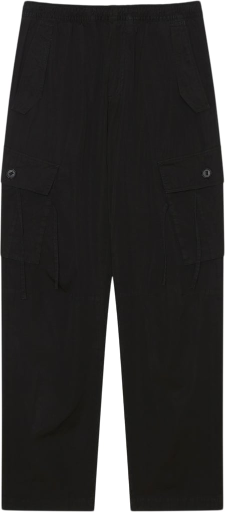 Se Wood Wood Stanley Cargo Trousers Mand Black Cargo Bukser Str S - hos Magasin ved Magasin